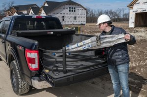 Ford F-150 Truck Bed Tailgate Extender - AMP Research - BedXtender HD Sport - Black - `04-`22
